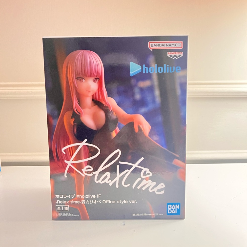 New in Box Banpresto Hololive Relax Time Figure: Mori Calliope Office Style ver.